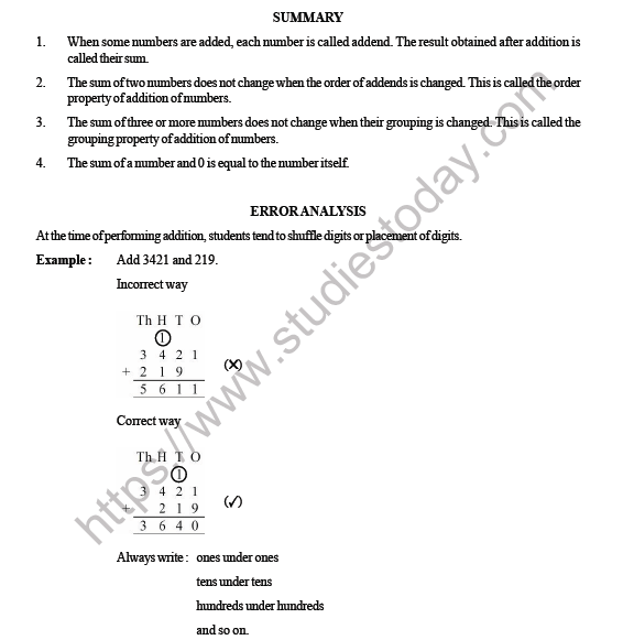 CBSE Class 3 Maths Addition HOTs